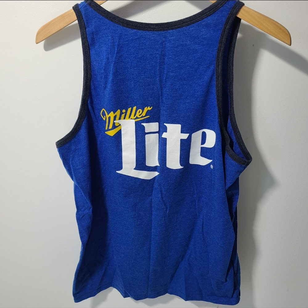 Miller Lite beer can mens large tank top muscle shirt - Picture 4 of 4